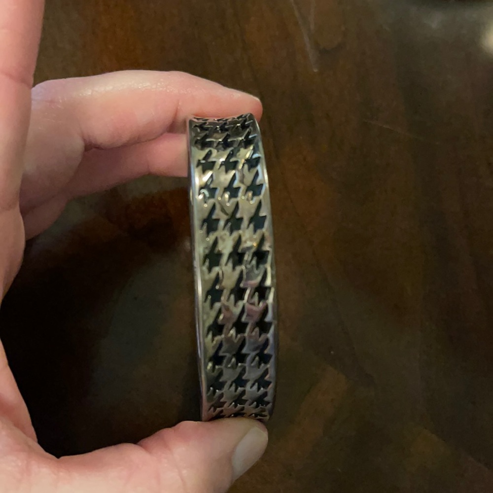 Houndstooth bangle bracelet